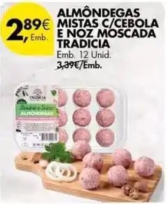 Pingo Doce Almôndegas mistas c/cebola e noz moscada promoção