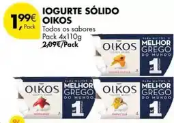 Pingo Doce Oikos - iogurte sólido promoção