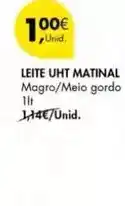 Pingo Doce Matinal - leite uht promoção