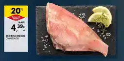 Continente Red fish medio congelado promoção
