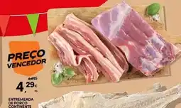 Continente Continente - entremeada de porco promoção