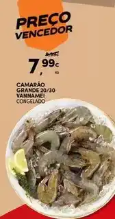 Continente Camarão grande 20/30 vannamei congelado promoção