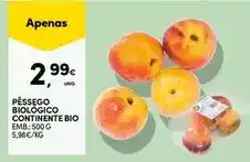 Continente Continente bio - pêssego biológico promoção
