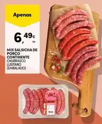 Continente Mix - salsicha de porco continente promoção