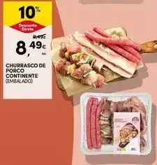 Continente Continente - churrasco de porco promoção