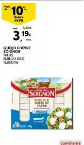 Continente Queijo chevre promoção
