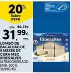 Continente Riberalves - lombo de bacalhau de 9 meses de cura msc promoção