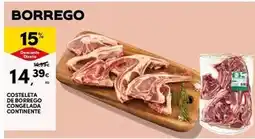 Continente Continente - costeleta de borrego congelada promoção