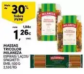 Continente Milaneza - massas tricolor promoção