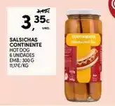 Continente Continente - salsichas promoção