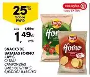 Continente Lay's - snacks de batatas forno promoção