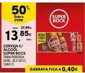 Continente Super bock - cerveja c/ alcool promoção