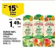 Continente Compal - sumo 100% promoção