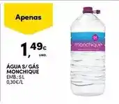 Continente Monchique - água s/gas promoção