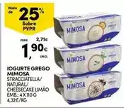 Continente Mimosa - iogurte grego promoção