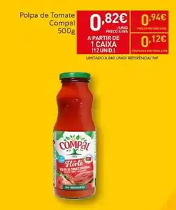 Recheio Compal - polpa de tomate promoção