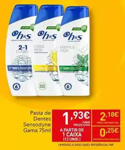 Recheio Classic - pasta de dentes sensodyne promoção