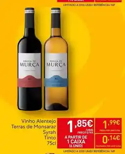 Recheio Muralhas de monção - vinho alentejo promoção