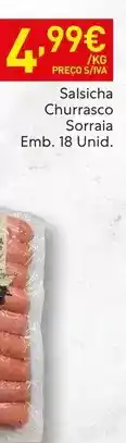 Recheio Salsicha corraia promoção