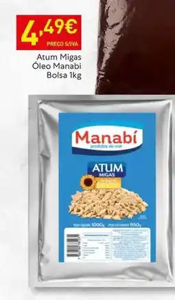 Recheio Atum migas oleo bolsa promoção