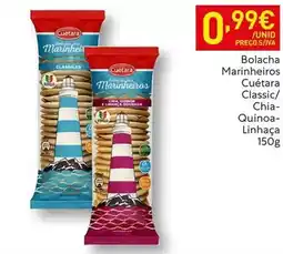 Recheio Cuétara - bolacha marinheeiros promoção