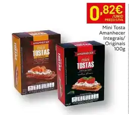 Recheio Amanhecer - mini tostas integrais/originais promoção