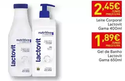 Recheio Lactovit - gel de banho promoção
