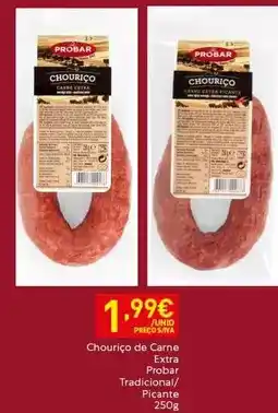 Recheio Probar - chouriço de carne extra promoção