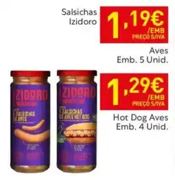Recheio Salsichas Izidoro Aves promoção