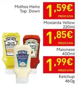 Recheio Molhos Heinz Top Down Mostarda Yellow promoção