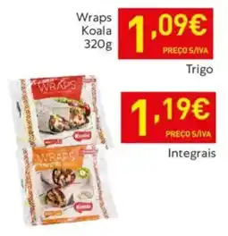Recheio Wraps Koala Trigo promoção