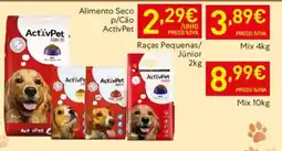 Recheio Alimento Seco p/Cão ActivPet Raças Pequenas/ Júnior promoção