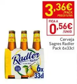 Recheio Cerveja Sagres Radler promoção