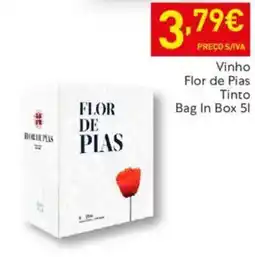 Recheio Vinho Flor de Pias Tinto Bag In Box promoção
