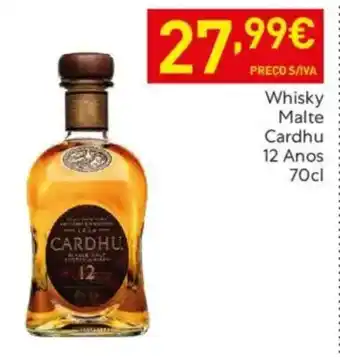 Recheio Whisky Malte Cardhu 12 Anos promoção