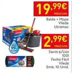 Recheio Balde + Mopa Vileda Ultramax promoção