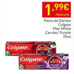 Recheio Pasta de Dentes Colgate Max White promoção