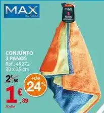 E.Leclerc Max - conjunto 3 panos promoção
