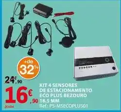 E.Leclerc Eco+ - kit 4 sensores de estacionamento eco plus bezouro promoção