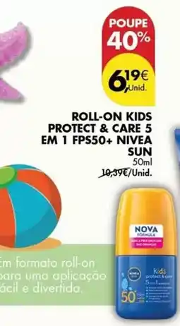 Pingo Doce Nivea - roll-on kids protect & care 5 em 1 fps50+ promoção