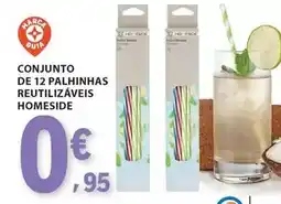E.Leclerc Marca guia - conjunto de 12 palhinhas reutilizáveis promoção