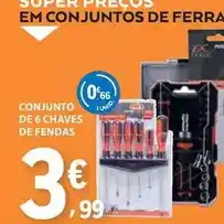 E.Leclerc Conjunto de 6 chaves de fendas promoção