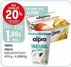 Intermarché Alpro - yofu promoção