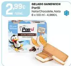 Intermarché Porsi - gelado sandwich promoção