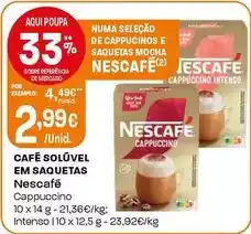 Intermarché Nescafé - café soluvel em saquetas promoção