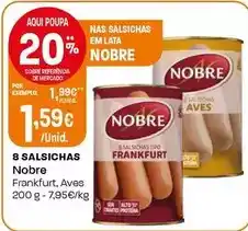 Intermarché Nobre - 8 salsichas promoção