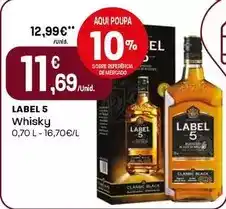 Intermarché Label 5 - whisky promoção