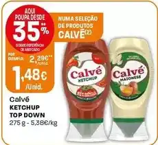 Intermarché Calvé - ketchup top down promoção