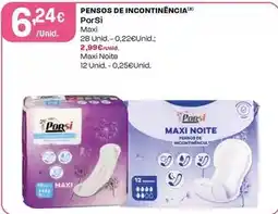 Intermarché Porsi - pensos de incontinencia promoção