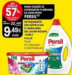 Intermarché Persil - detergente em capsulas p/maquina de lavar roupa 4 em 1 promoção